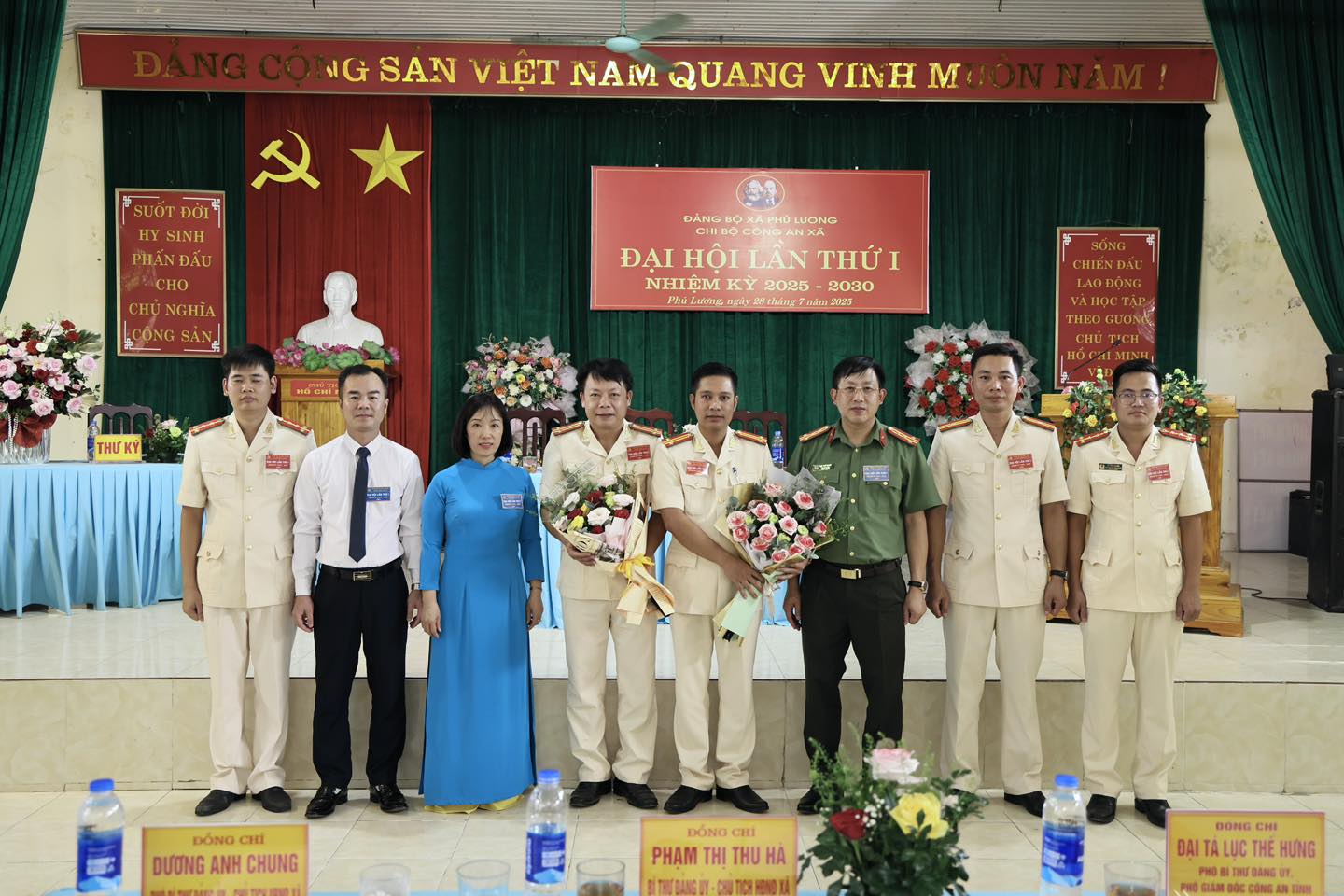 CHI BỘ CÔNG AN XÃ PHÚ LƯƠNG TỔ CHỨC THÀNH CÔNG ĐẠI HỘI NHIỆM KỲ 2025 - 2030