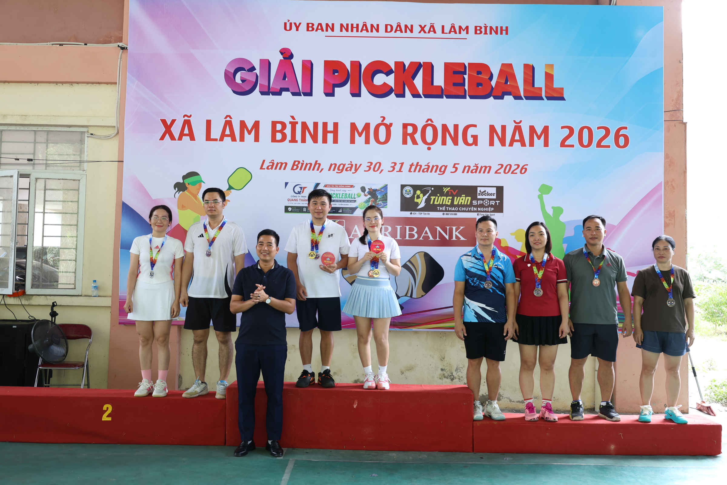 Hơn 100 vận động viên tham gia Giải Pickleball xã Lâm Bình mở rộng năm 2026