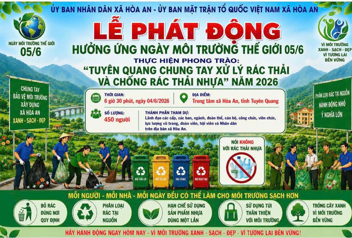 Hưởng ứng Ngày Môi trường thế giới 5/6/2025
