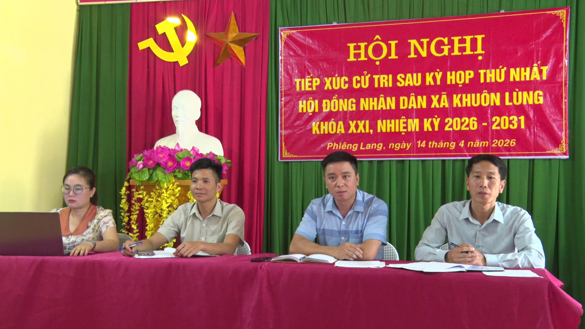 TỔ ĐẠI BIỂU HĐND XÃ SỐ 02 TIẾP XÚC CỬ TRI SAU KỲ HỌP THỨ NHẤT, HĐND XÃ KHUÔN LÙNG KHÓA XXI, NHIỆM KỲ 2026- 2031
