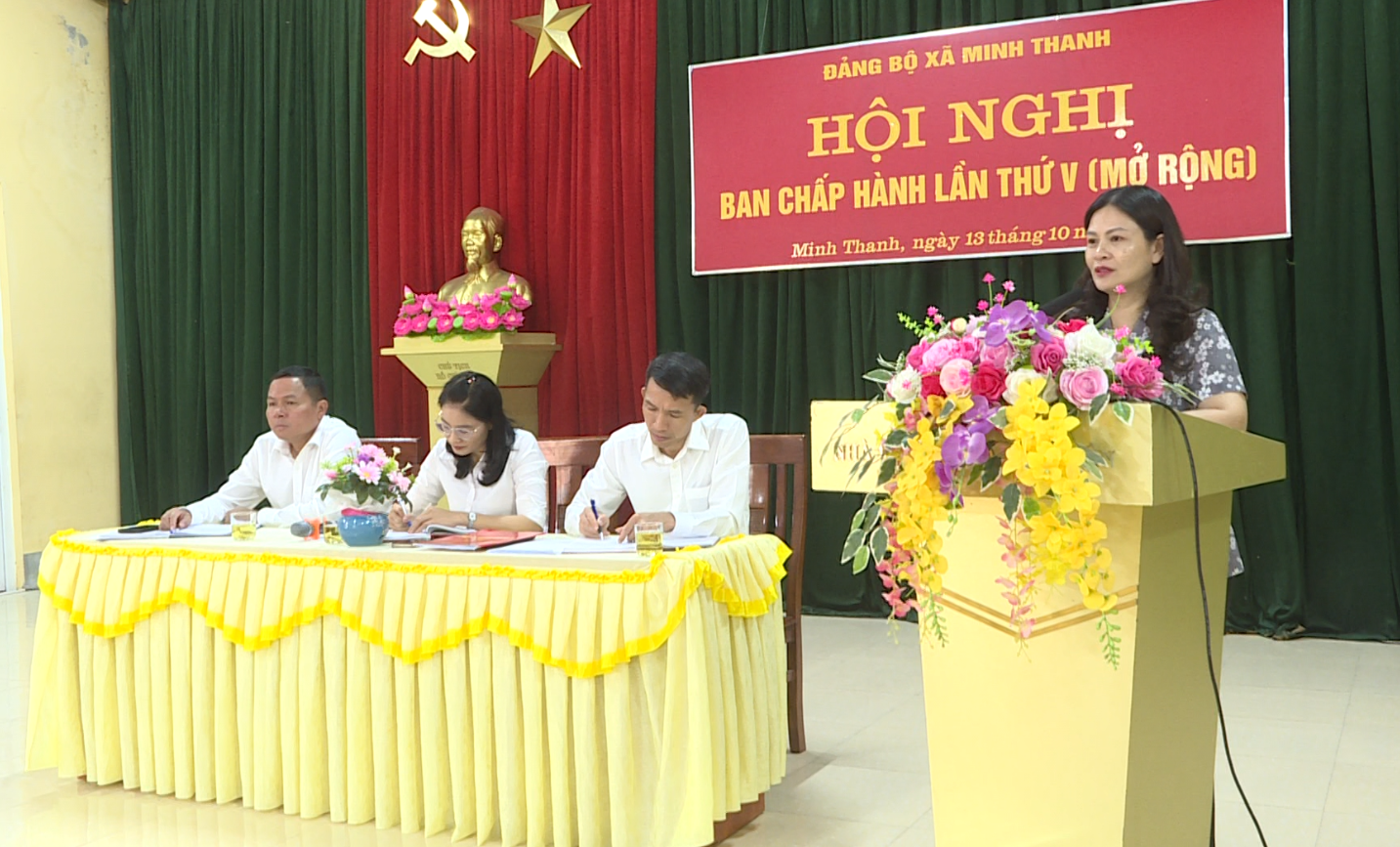 Hội nghị BCH Đảng bộ xã Minh Thanh lần thứ V mở rộng 