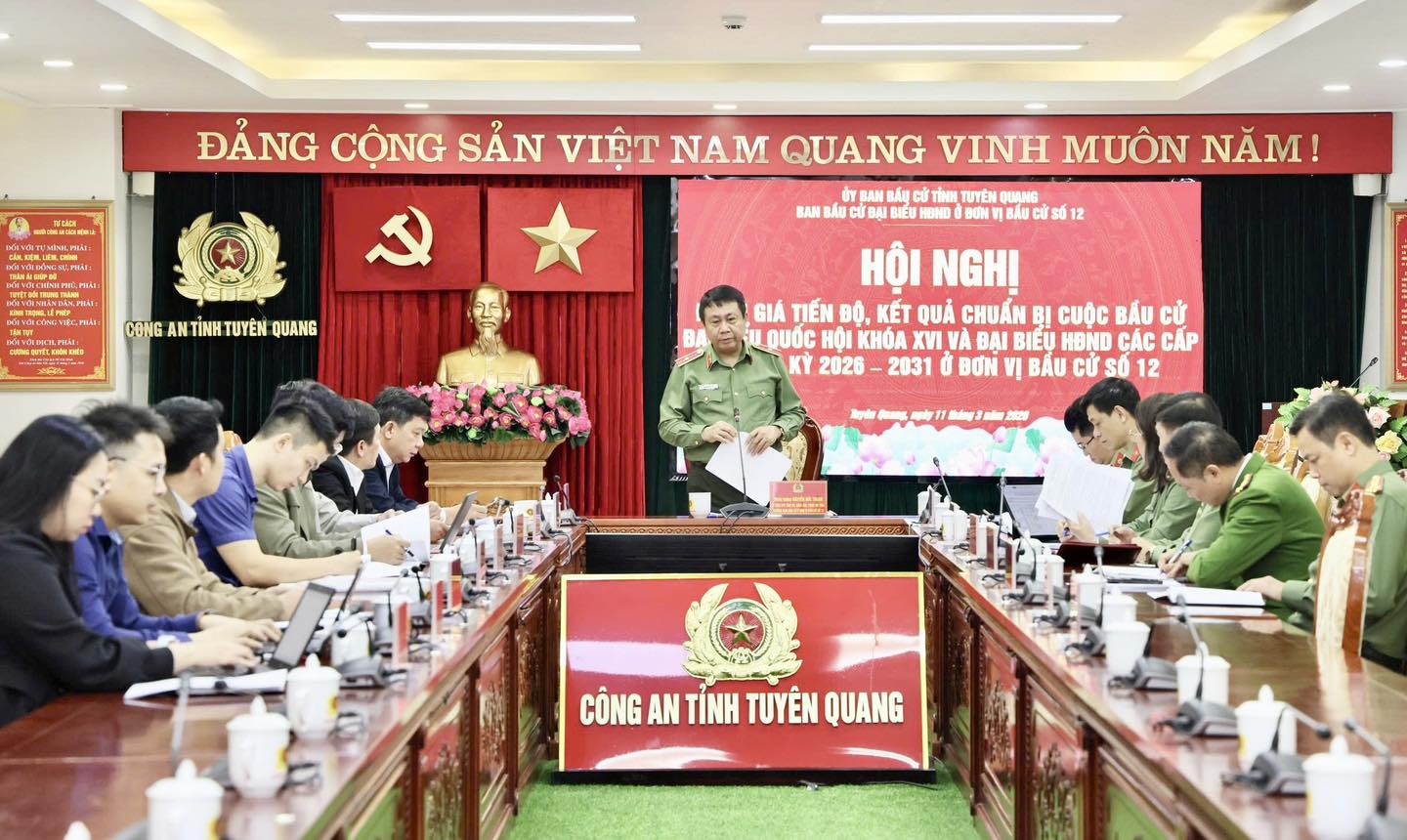 ĐẨY NHANH TIẾN ĐỘ, ĐẢM BẢO CHẤT LƯỢNG CÔNG TÁC BẦU CỬ TẠI ĐƠN VỊ SỐ 12