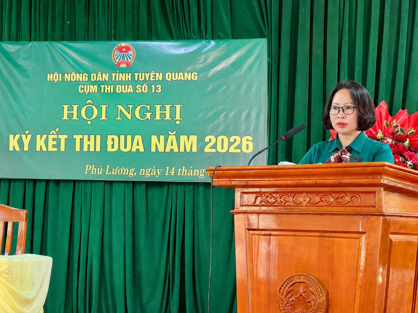 CỤM THI ĐUA SỐ 13 HỘI NÔNG DÂN TỈNH TUYÊN QUANG TỔ CHỨC KÝ KẾT THI ĐUA NĂM 2026