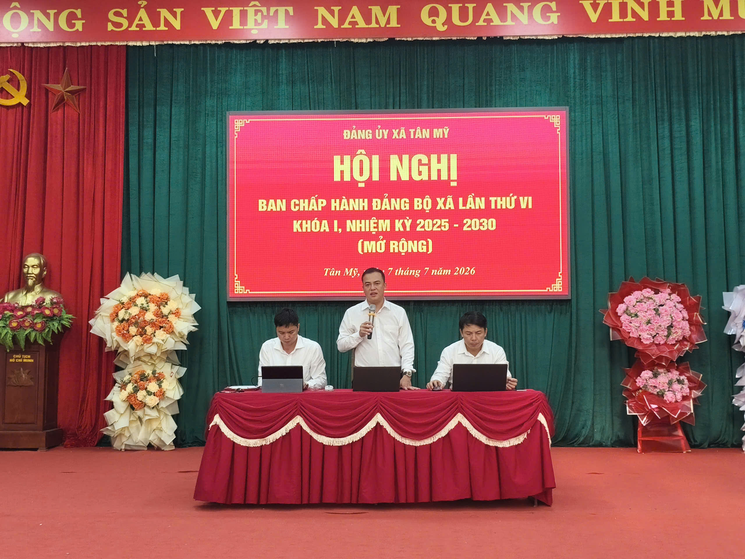 HỘI NGHỊ BAN CHẤP HÀNH ĐẢNG BỘ XÃ LẦN THỨ SÁU KHÓA I, NHIỆM KỲ 2025-2030 (MỞ RỘNG)