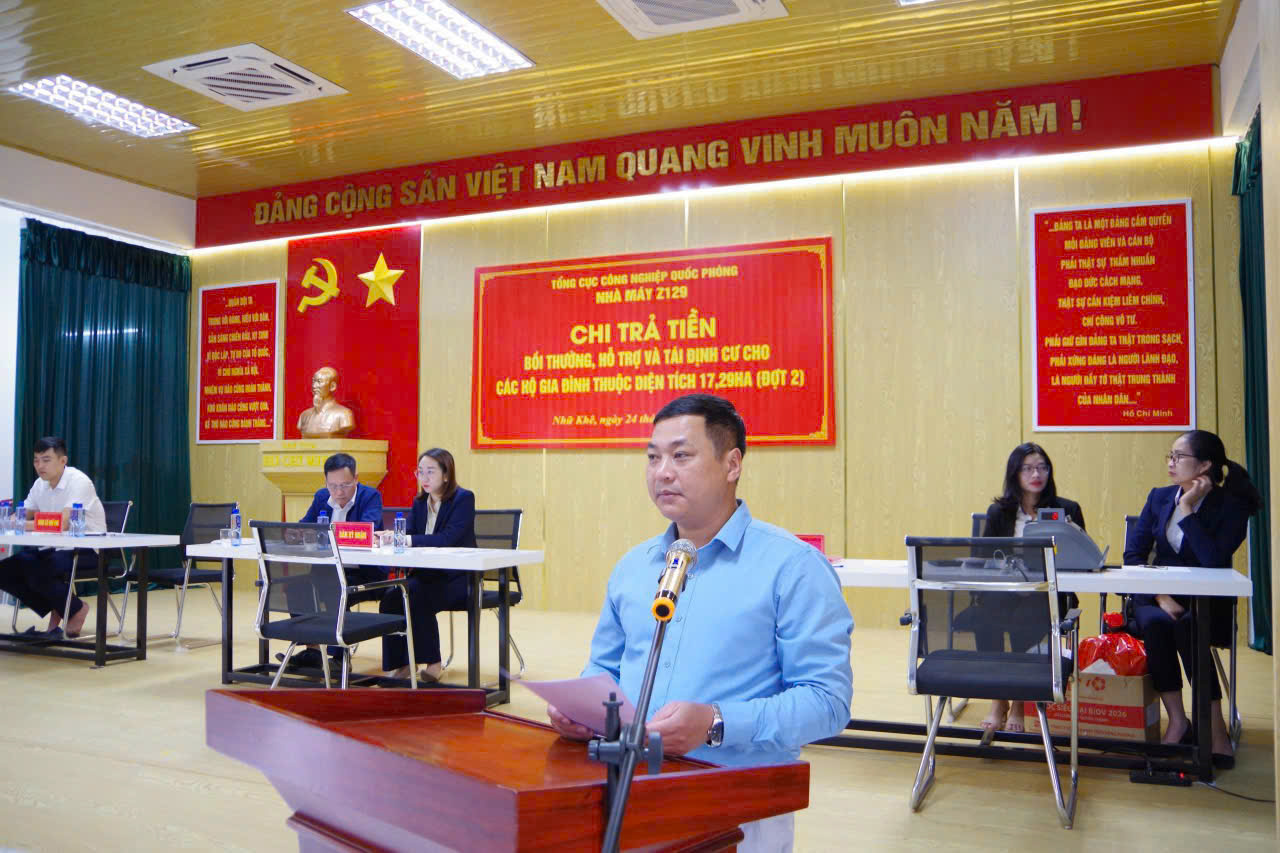 NHỮ KHÊ CHI TRẢ TIỀN BỒI THƯỜNG, HỖ TRỢ VÀ TÁI ĐỊNH CƯ CHO CÁC HỘ GIA ĐÌNH THUỘC DIỆN TÍCH 17,29 HA (ĐỢT 2)