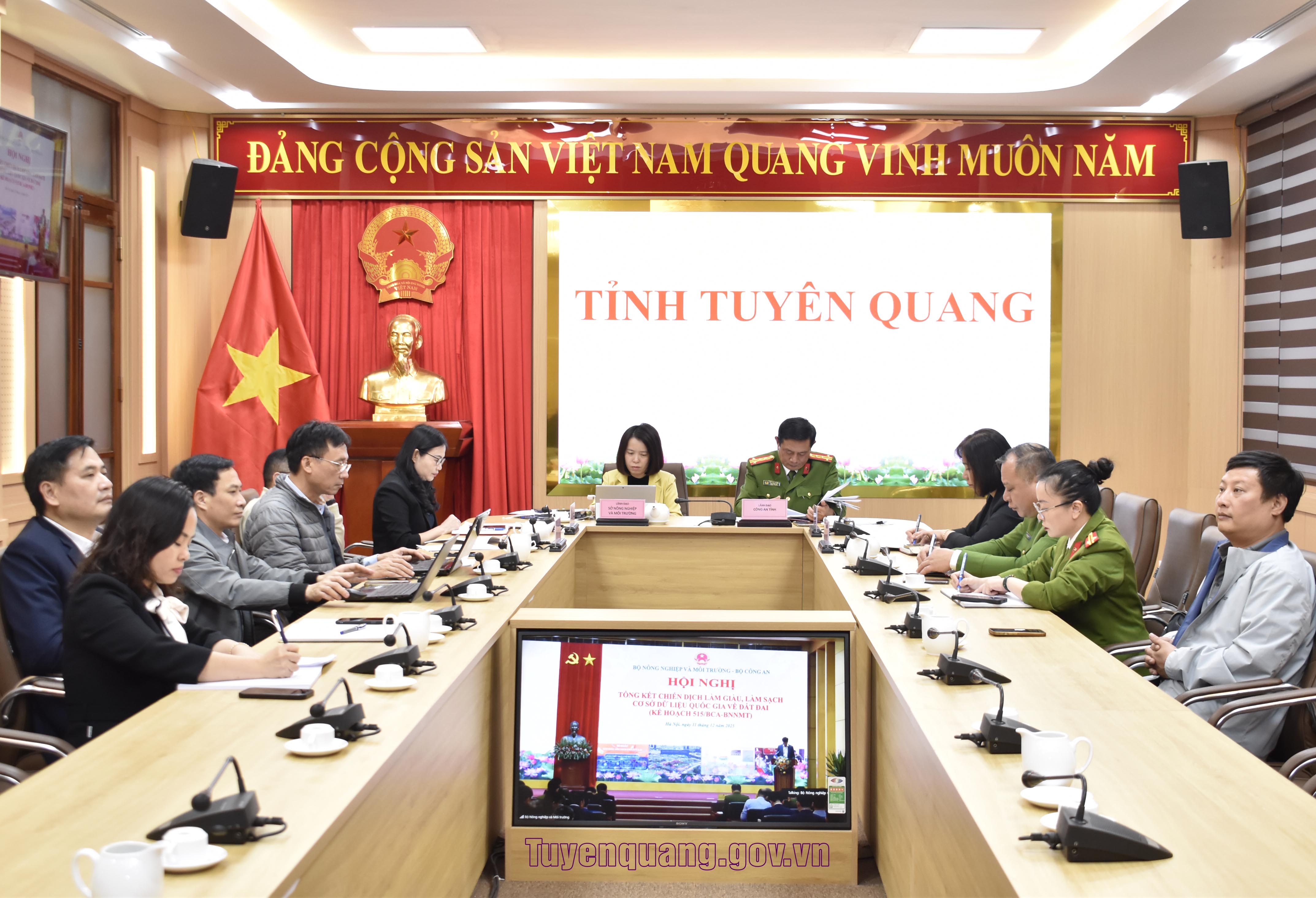 Hội nghị tổng kết chiến dịch làm giàu làm sạch cơ sở dữ liệu quốc gia về đất đai