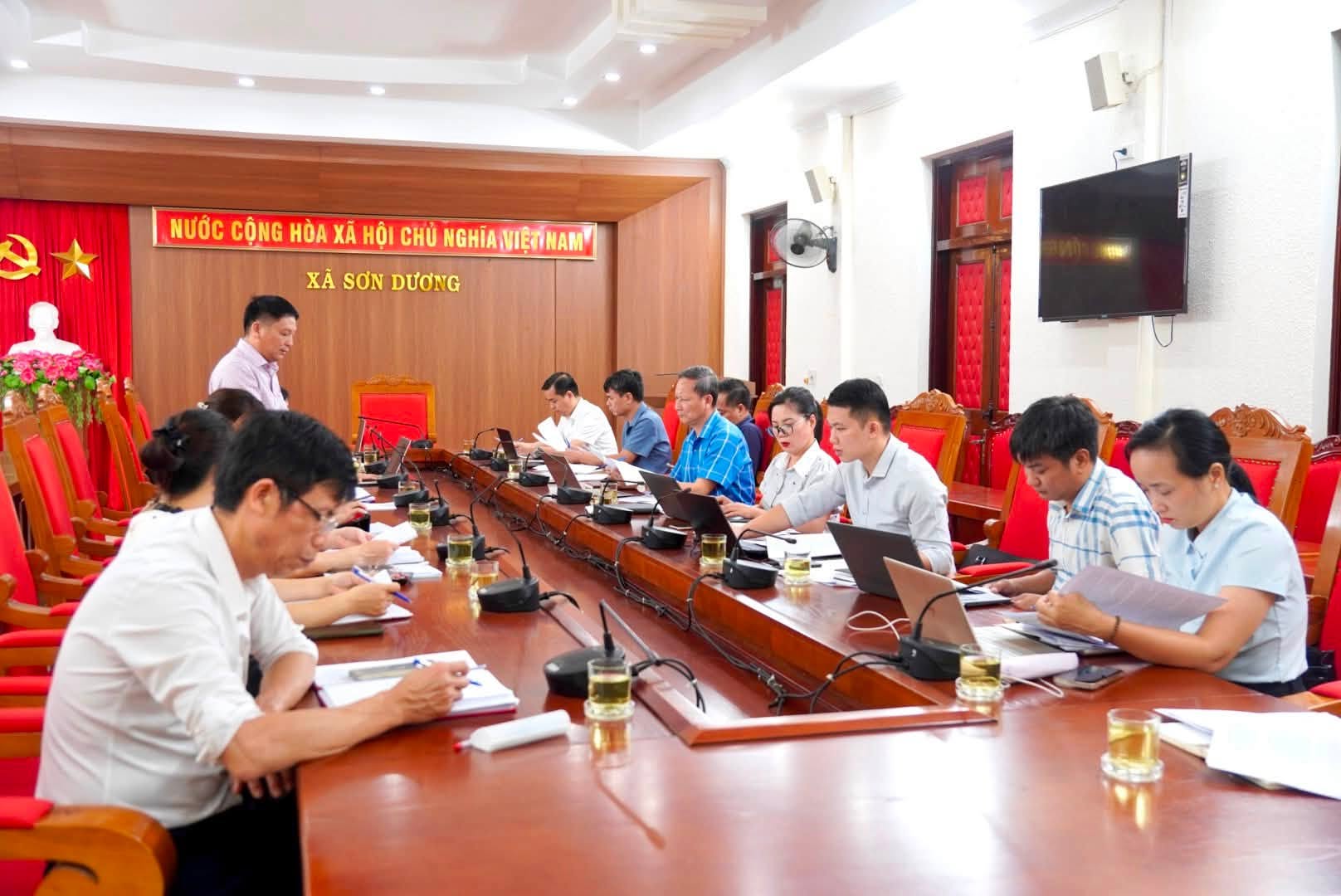 Đoàn công tác UBND tỉnh làm việc với xã Sơn Dương về thực hiện nhiệm vụ phát triển kinh tế - xã hội