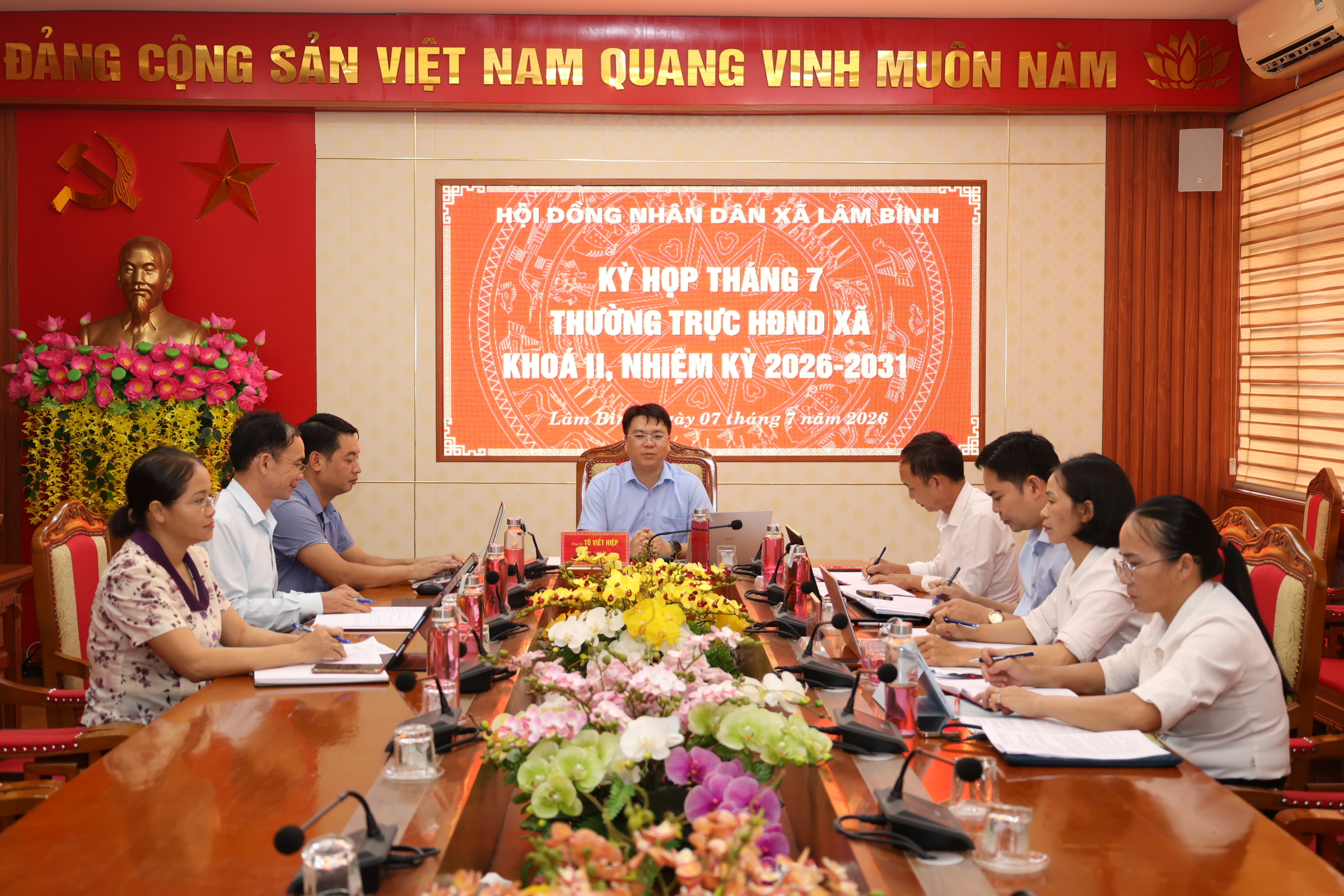 Hội đồng nhân dân xã Lâm Bình tổ chức Kỳ họp thường kỳ tháng 7