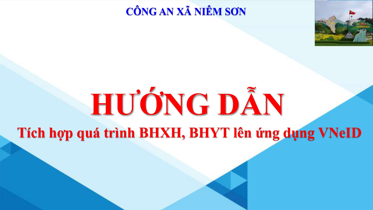 Công An xã Niêm Sơn Hướng dẫn tích hợp thẻ BHYT , quá trình BHXH lên VNeID