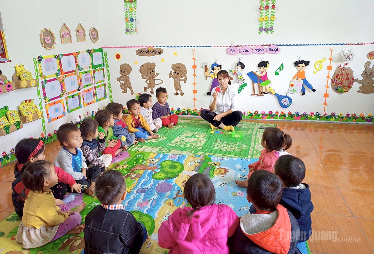 Phấn đấu đến năm 2030, 100% xã đạt chuẩn phổ cập mầm non trẻ 3–5 tuổi