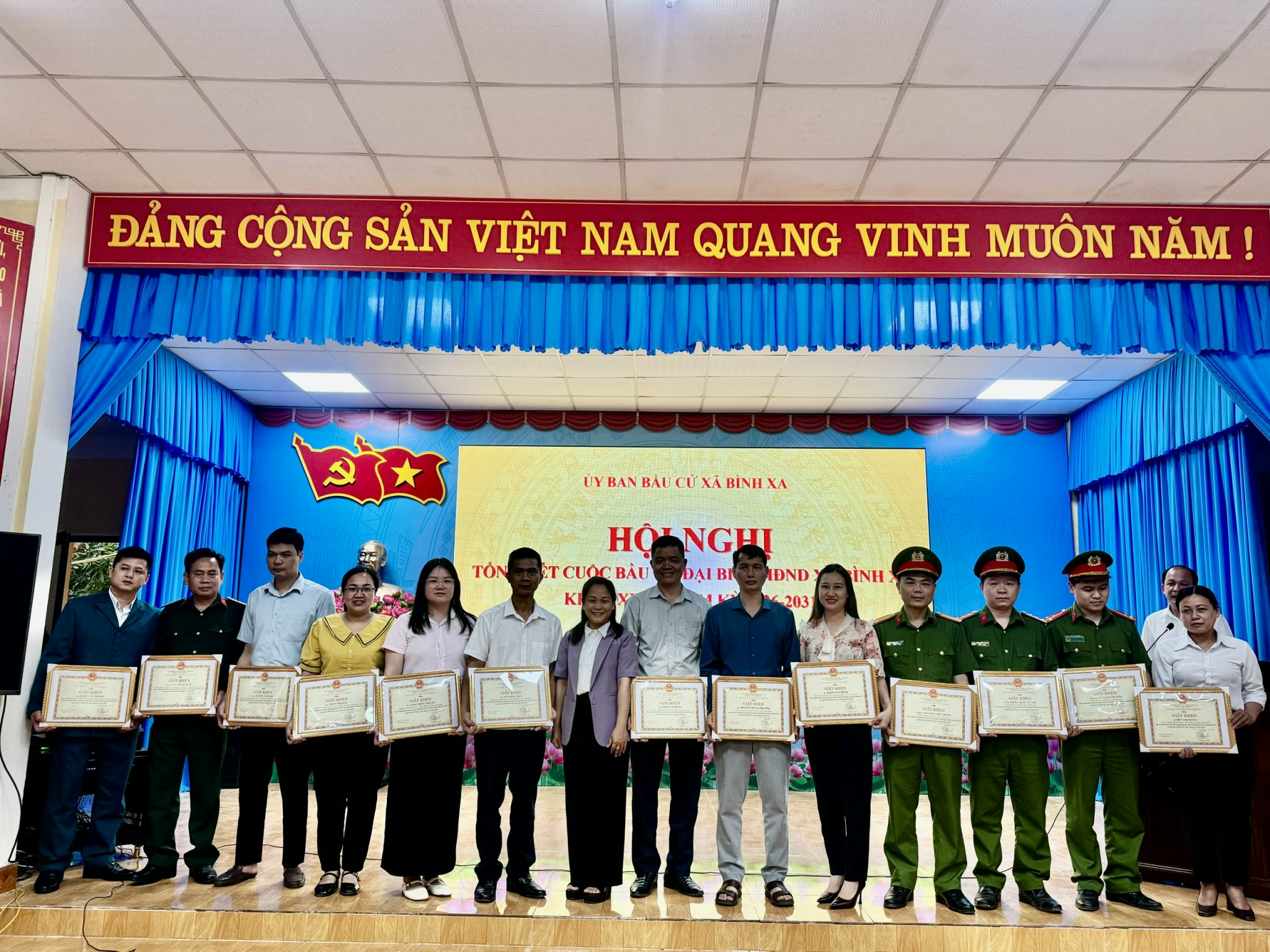 Hội nghị tổng kết cuộc bầu cử đại biểu HĐND xã Bình Xa khoá XXI, nhiệm kỳ 2026-2031