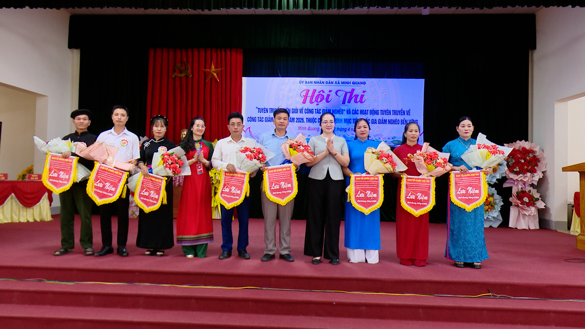 Uỷ ban nhân dân xã Minh Quang tổ chức Hội thi Tuyên truyền viên giỏi về công tác giảm nghèo