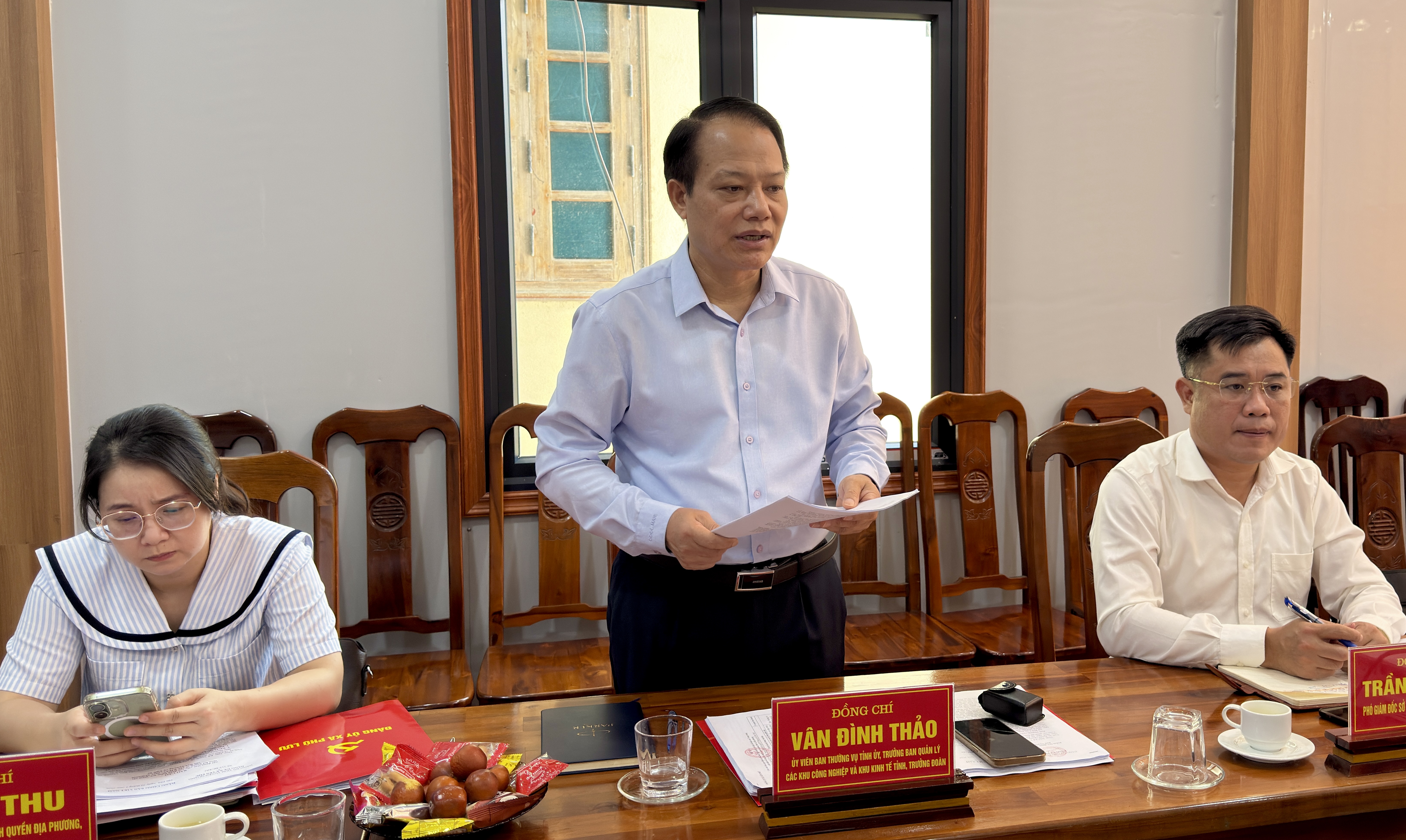 Đoàn kiểm tra, giám sát của Ban Thường vụ Tỉnh ủy làm việc với Ban Thường vụ Đảng ủy xã Yên Phú và xã Phù Lưu