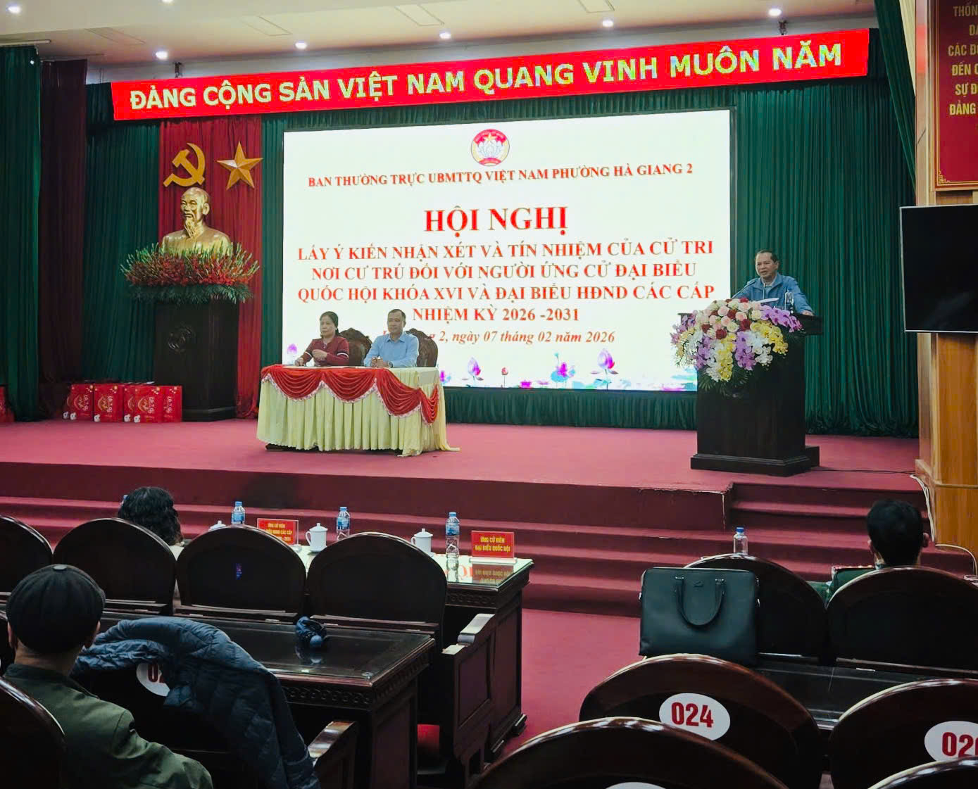 BÍ THƯ ĐẢNG UỶ PHƯỜNG HÀ GIANG 1 NGUYỄN DANH HÙNG NHẬN ĐƯỢC TÍN NHIỆM 100% CỦA CỬ TRI NƠI CƯ TRÚ.