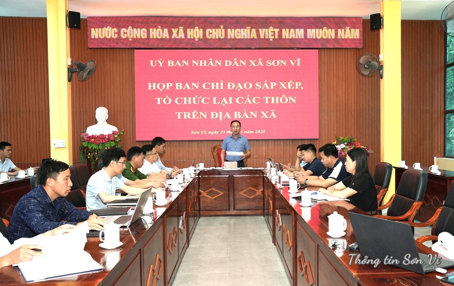Xã Sơn Vĩ, tỉnh Tuyên Quang triển khai sắp xếp thôn, tổ dân phố
