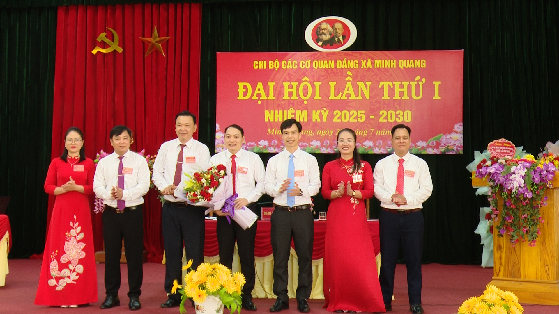Chi bộ các cơ quan Đảng xã Minh Quang tổ chức Đại hội  lần thứ nhất, nhiệm kỳ 2025 – 2030
