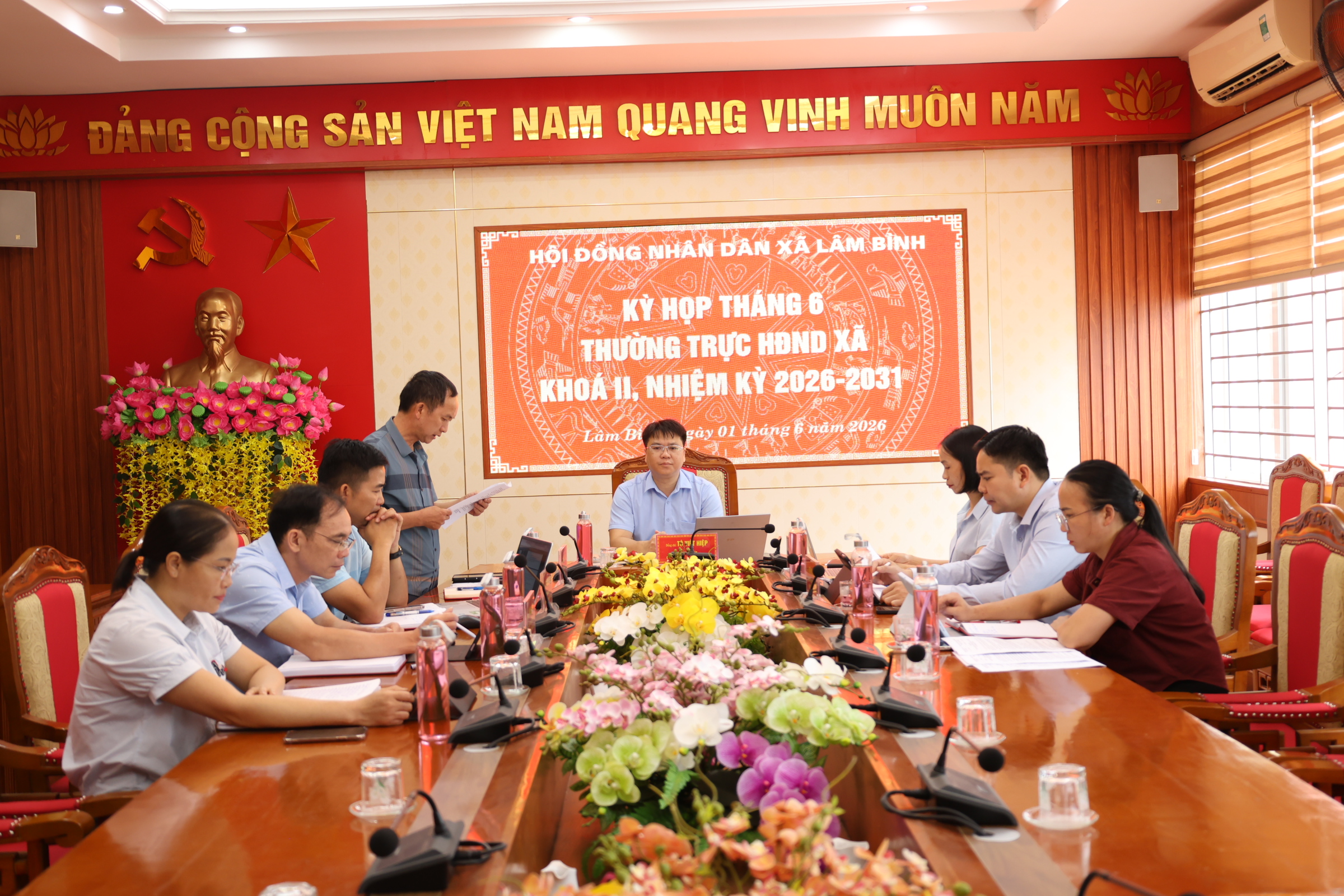 Kỳ họp tháng 6 Thường trực HĐND xã Lâm Bình khoá II, nhiệm kỳ 2026 – 2031