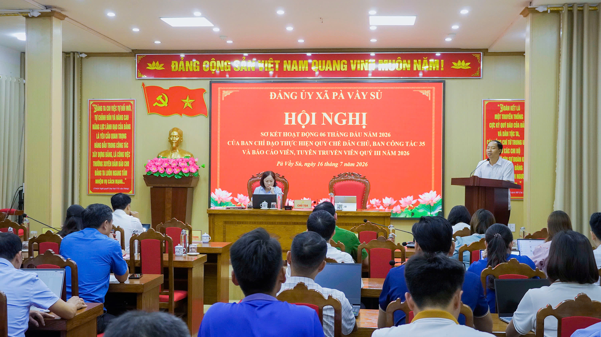 Hội nghị sơ kết 6 tháng thực hiện quy chế dân chủ và thực hiện nhiệm vụ Ban công tác 35