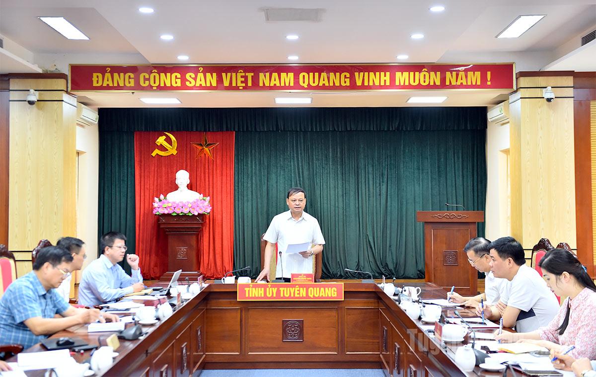 Tiểu ban Hậu cần Đại hội Đảng bộ tỉnh họp đánh giá tiến độ chuẩn bị