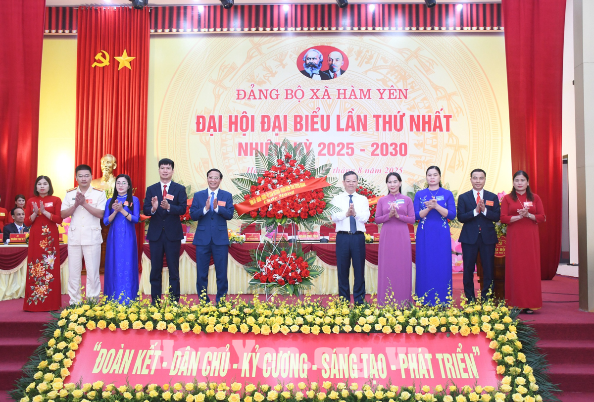 Đảng bộ xã Hàm Yên tổ chức Đại hội đại biểu lần thứ I, nhiệm kỳ 2025-2030 thành công tốt đẹp