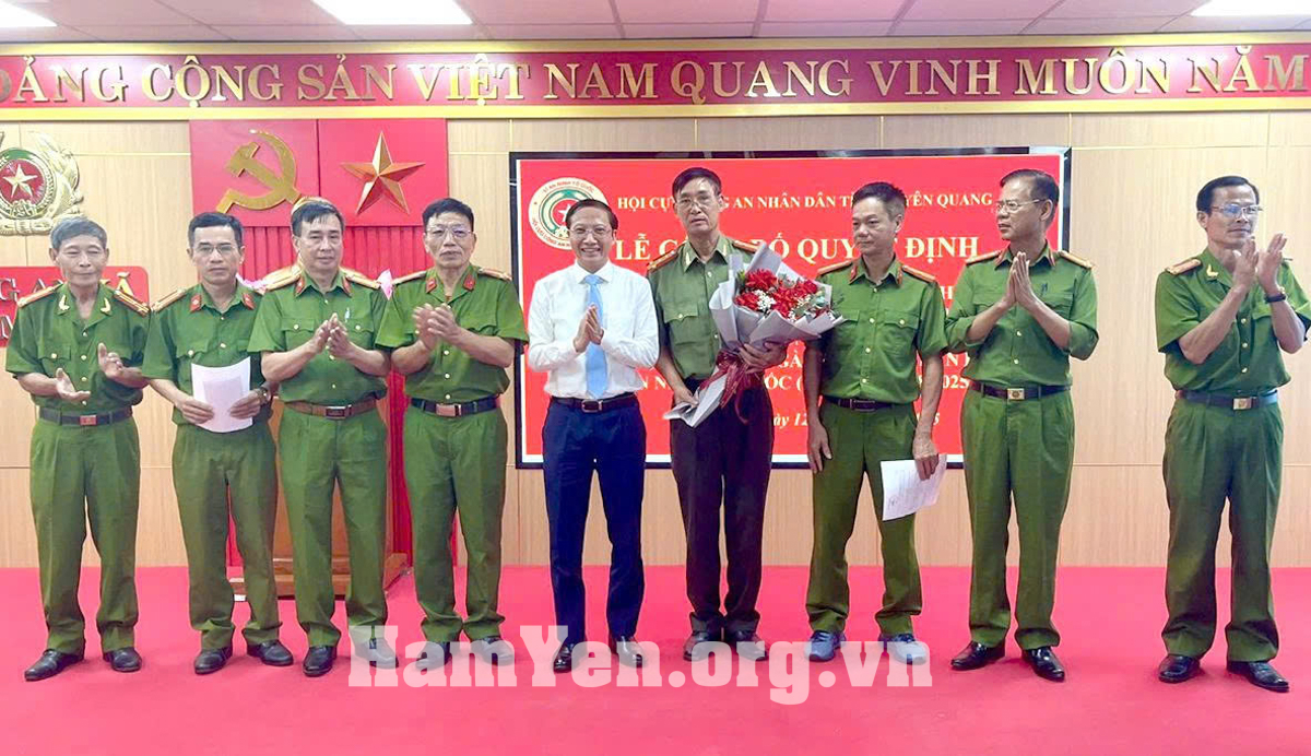 Ra mắt Chi hội cựu Công an nhân dân các xã Hàm Yên, Phù lưu và Thái Sơn