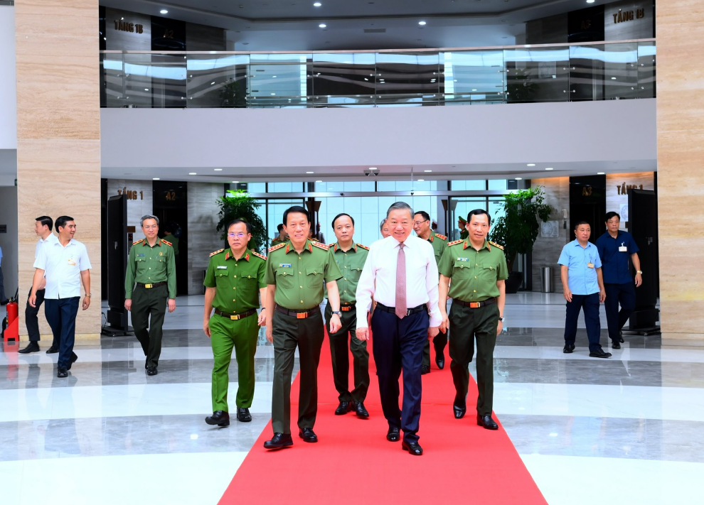 TỔNG BÍ THƯ, CHỦ TỊCH NƯỚC TÔ LÂM DỰ HỘI NGHỊ ĐẢNG ỦY CÔNG AN TRUNG ƯƠNG