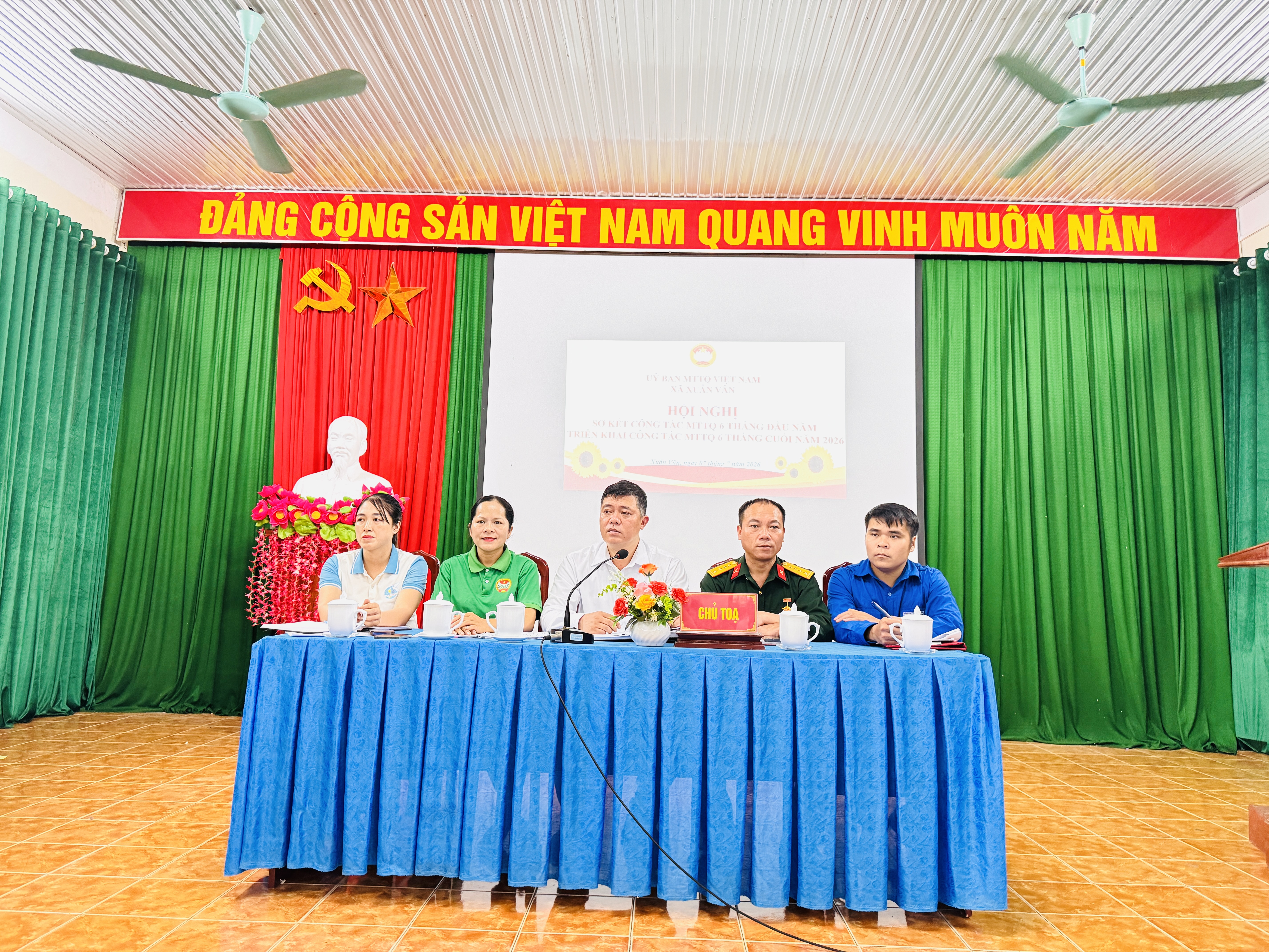 ỦY BAN MTTQ VIỆT NAM XÃ XUÂN VÂN TỔ CHỨC HỘI NGHỊ QUÁN TRIỆT, HỌC TẬP NGHỊ QUYẾT ĐẠI HỘI ĐẠI BIỂU TOÀN QUỐC MẶT TRẬN TỔ QUỐC VIỆT NAM