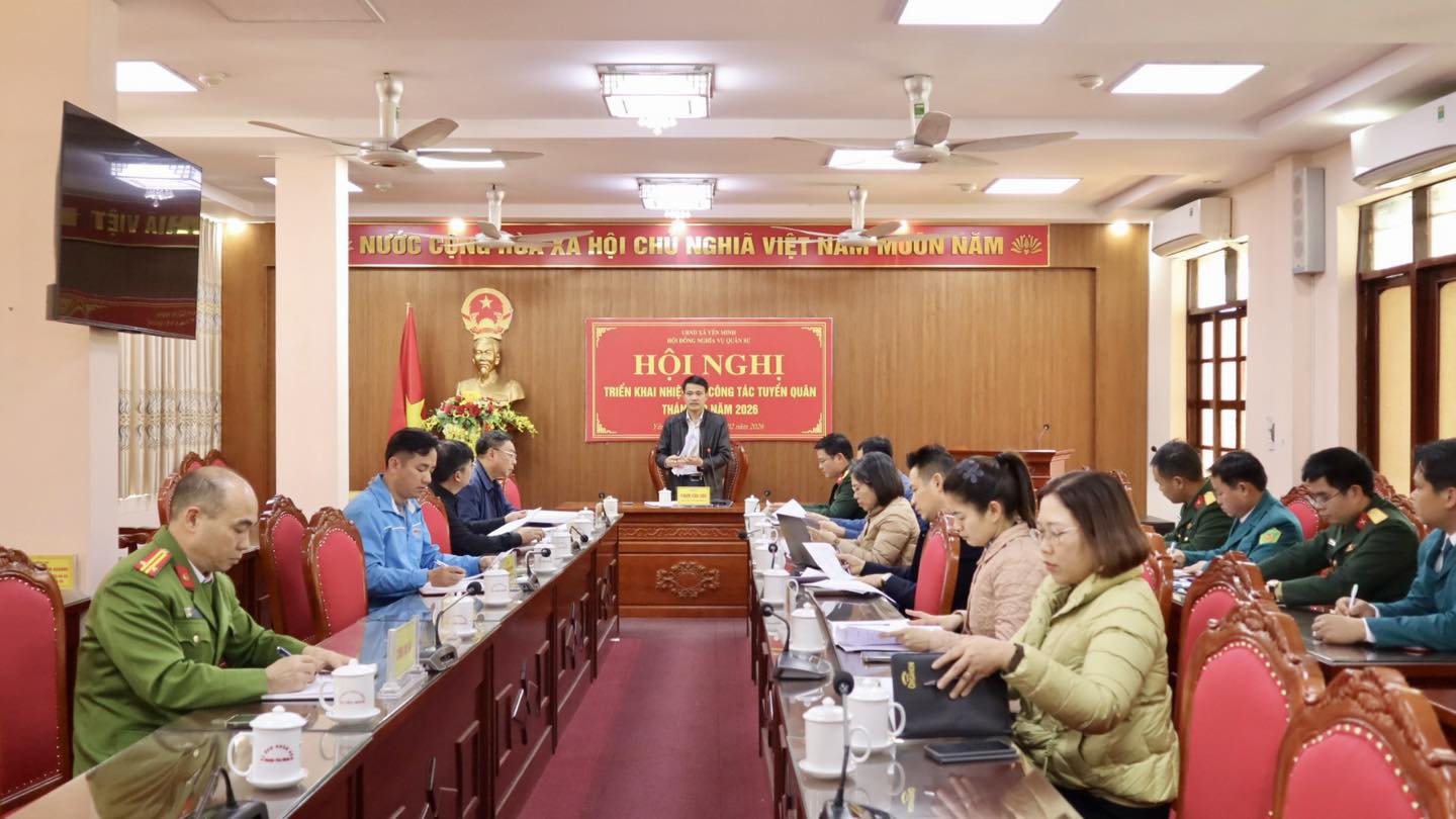HỘI NGHỊ TRIỂN KHAI NHIỆM VỤ CÔNG TÁC TUYỂN QUÂN THÁNG 02 NĂM 2026