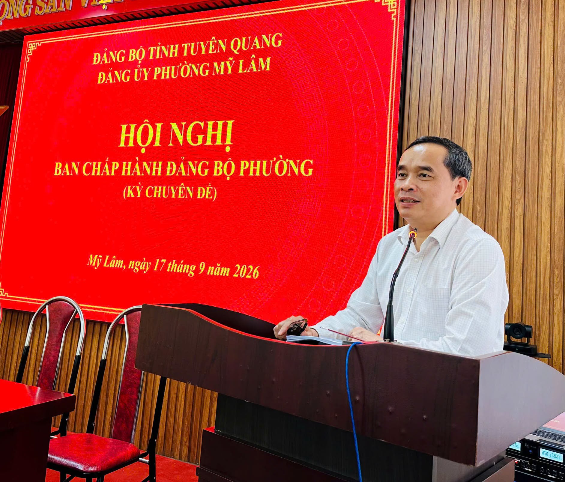 HỘI NGHỊ BAN CHẤP HÀNH ĐẢNG BỘ PHƯỜNG MỸ LÂM KỲ CHUYÊN ĐỀ