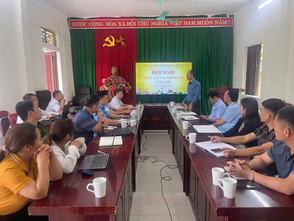 Hội nghị công tác chuyển đổi số trên địa bàn xã Lũng Phìn