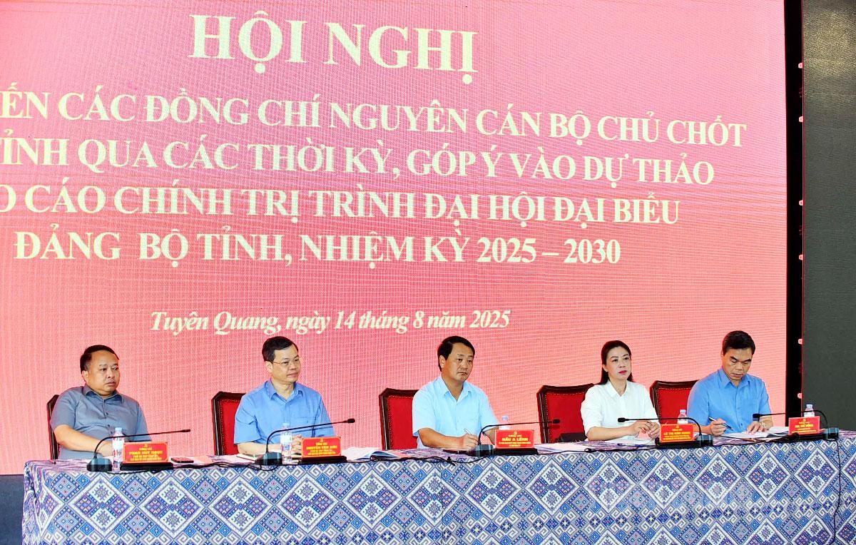 Phát huy trí tuệ, tâm huyết xây dựng báo cáo chính trị Đại hội Đảng bộ tỉnh