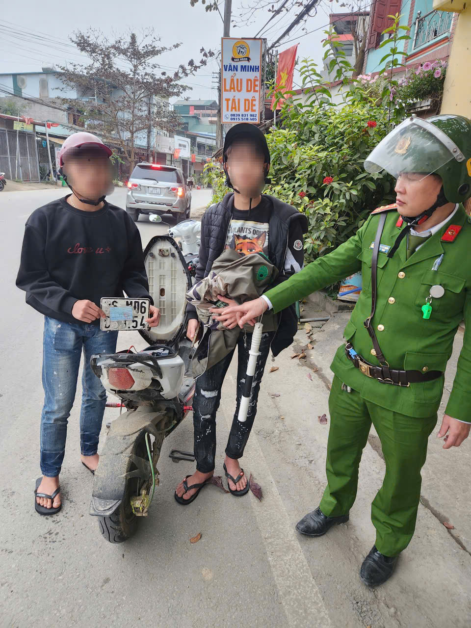 CÔNG AN XÃ CHIÊM HÓA – NHẬN DIỆN, XỬ LÝ HIỂM HỌA TỪ XE ĐIỆN ĐỘ CHẾ