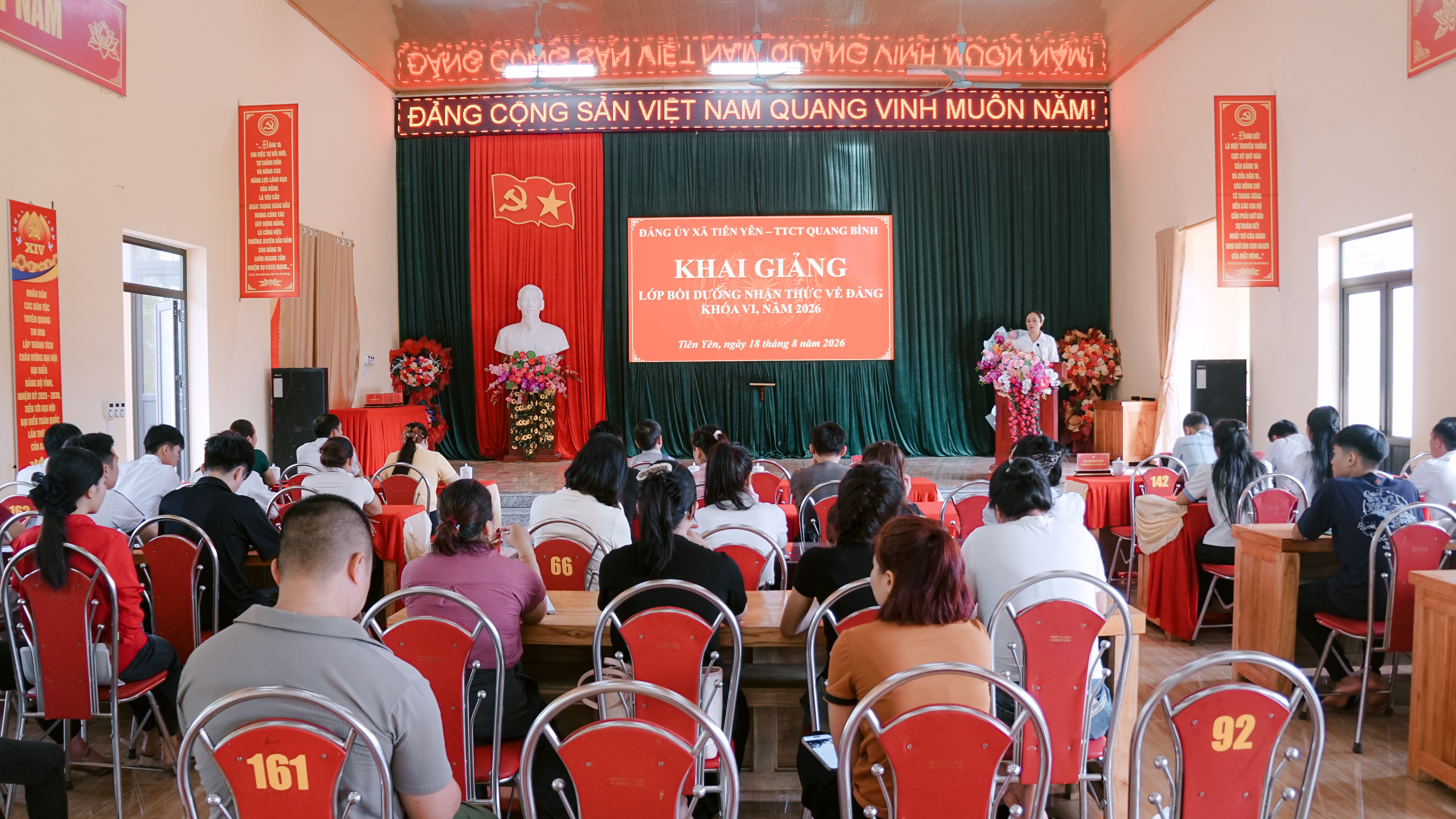 Xã Tiên Yên khai giảng lớp bồi dưỡng nhận thức về Đảng khóa VI năm 2026