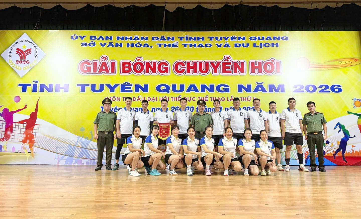 22 VẬN ĐỘNG VIÊN CÔNG AN TỈNH TRANH TÀI TẠI GIẢI BÓNG CHUYỀN HƠI TỈNH TUYÊN QUANG NĂM 2026