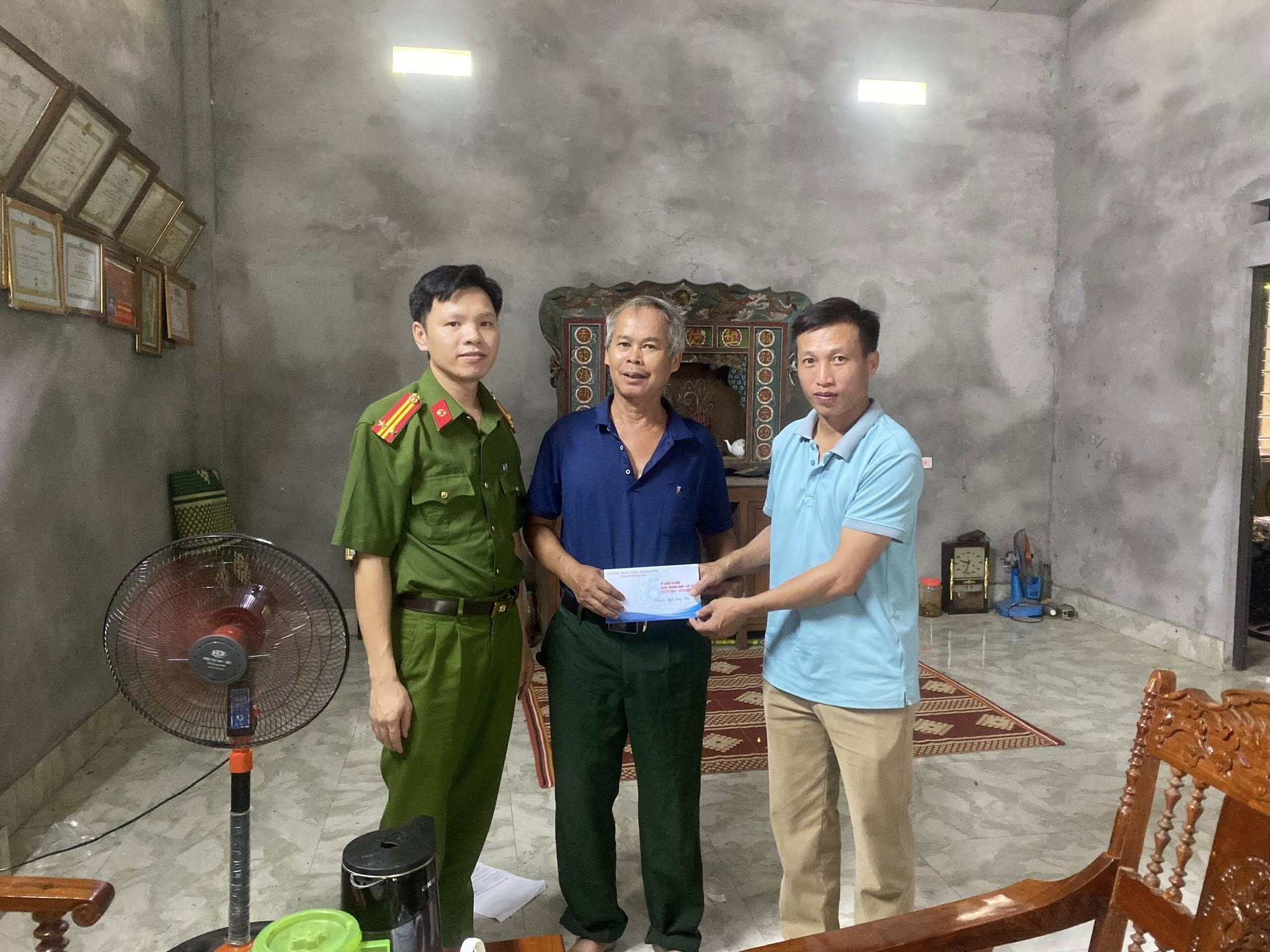 Công an xã Thượng Nông tổ chức các hoạt động hướng tới kỷ niệm 78 năm Ngày Thương binh - Liệt sĩ