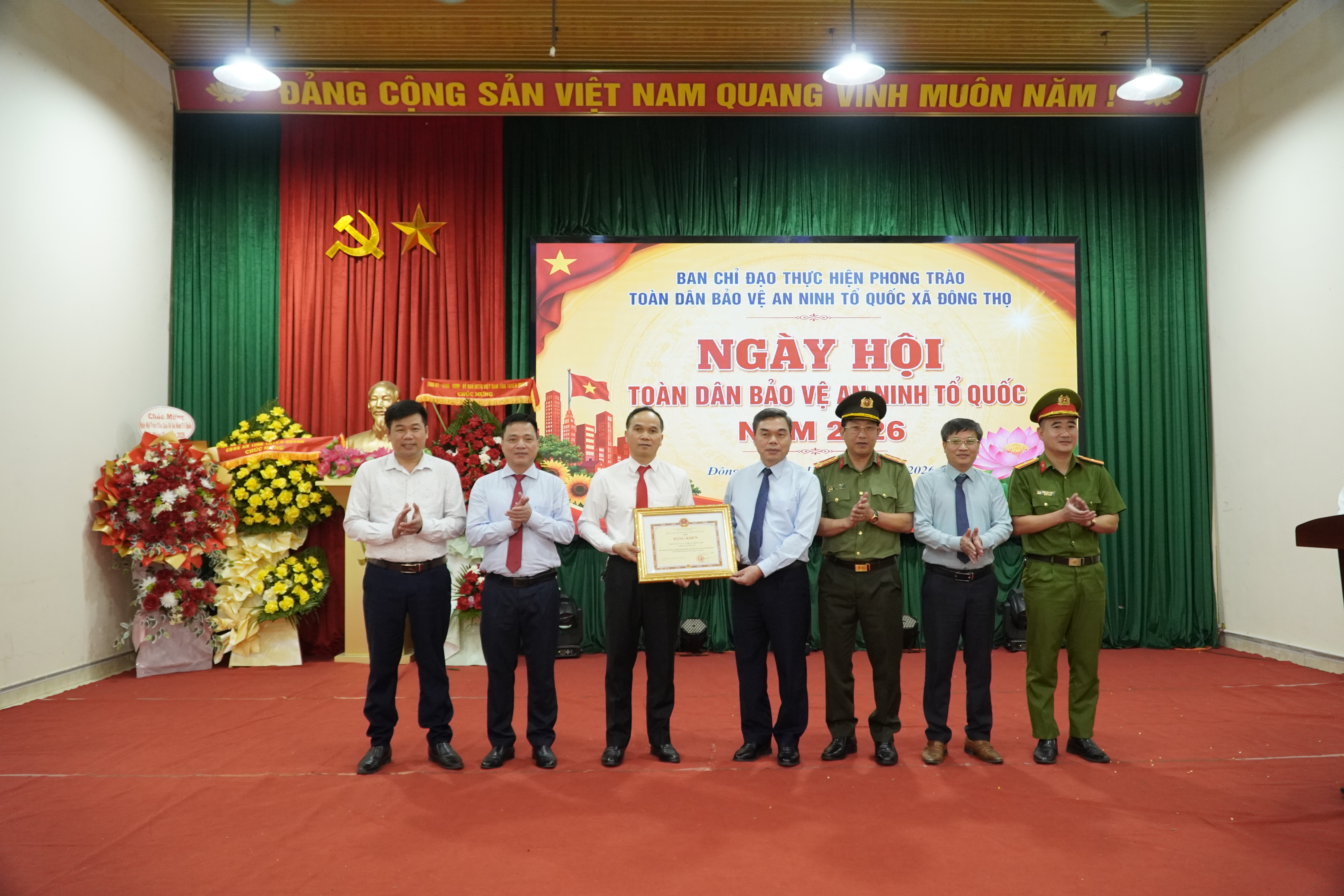 Xã Đông Thọ long trọng tổ chức Ngày hội toàn dân bảo vệ an ninh Tổ quốc năm 2026