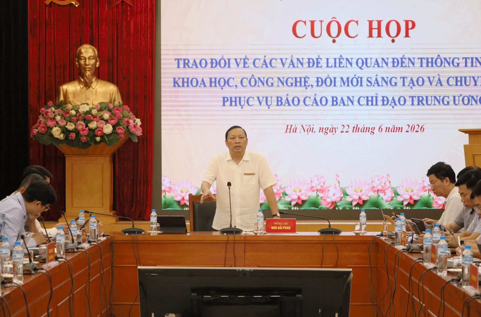 Số liệu là "thước đo" kết quả thực hiện Nghị quyết 57-NQ/TW