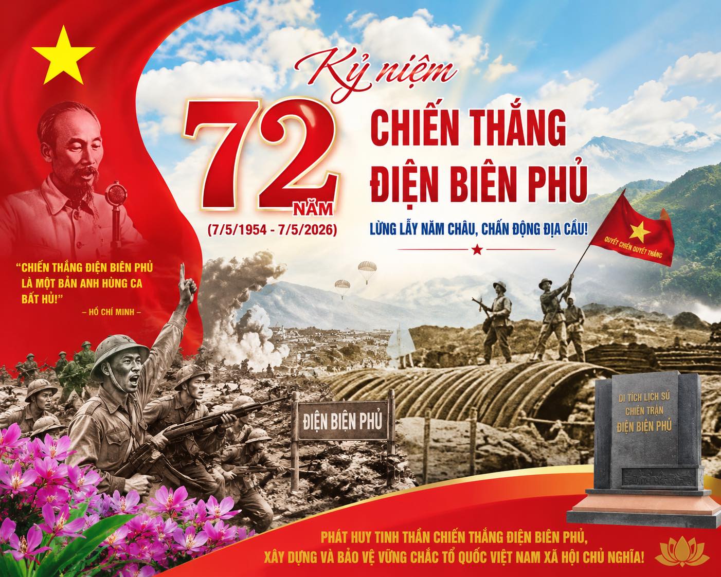 72 năm Chiến thắng Điện Biên Phủ – Bản anh hùng ca bất diệt
