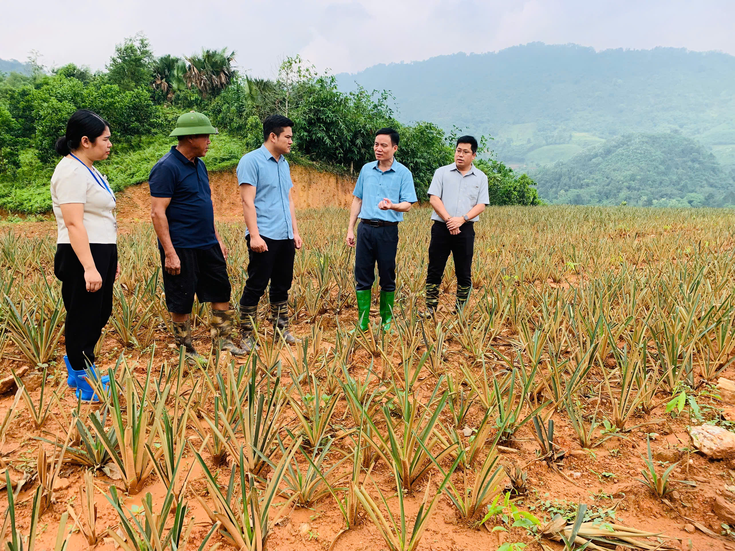 CHỦ TỊCH UBND XÃ VIỆT LÂM THĂM MÔ HÌNH PHÁT TRIỂN KINH TẾ 