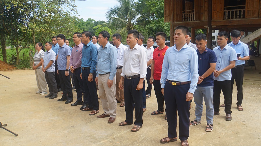 Trình diễn mô hình liên kết trồng gừng tại thôn Vĩnh Gia, xã Đồng Yên