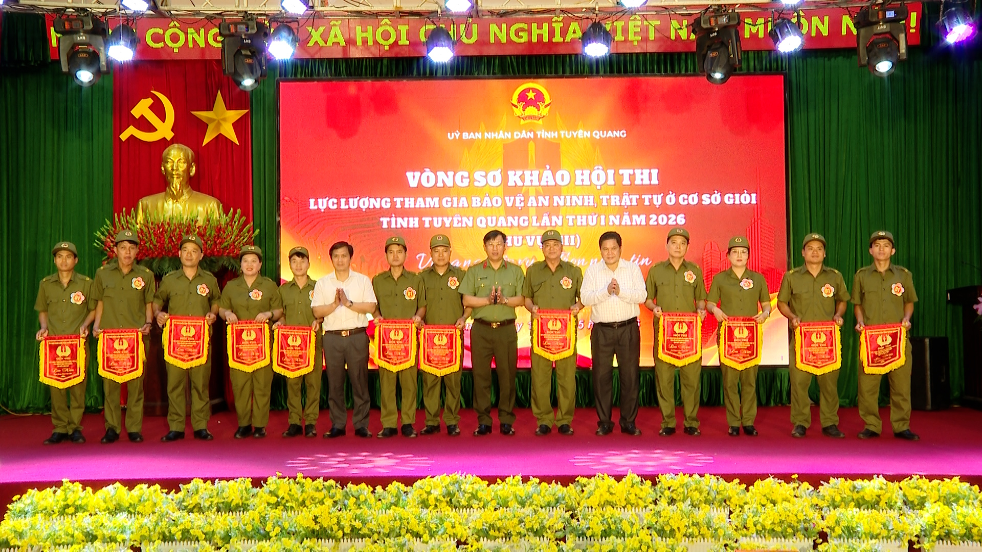 Hội thi Lực lượng tham gia bảo vệ an ninh cơ sở Khu vực III, tỉnh Tuyên Quang thành công tốt đẹp