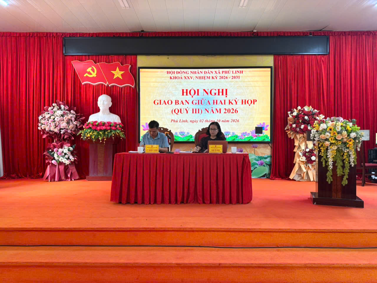 HỘI NGHỊ GIAO BAN GIỮA HAI KỲ HỌP QUÝ III NĂM 2026 CỦA HĐND XÃ PHÚ LINH