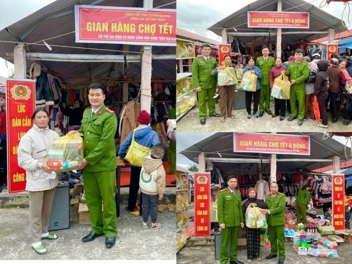 LAN TỎA YÊU THƯƠNG, GẮN KẾT NGHĨA TÌNH TỪ “GIAN HÀNG CHỢ TẾT 0 ĐỒNG” TẠI XÃ TÂN TRÀO
