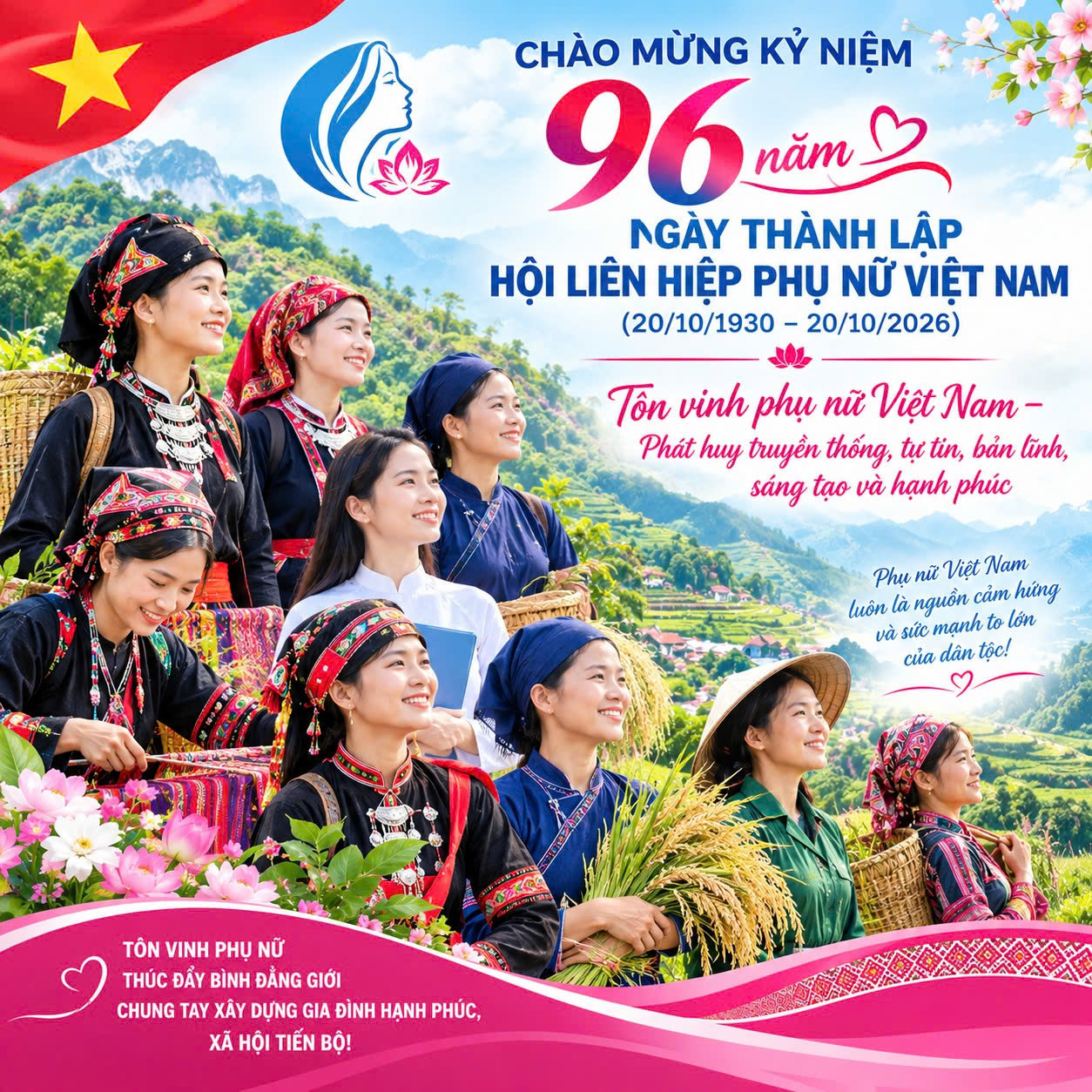 Tôn vinh phụ nữ Việt Nam – phát huy truyền thống, tự tin, bản lĩnh, sáng tạo và hạnh phúc