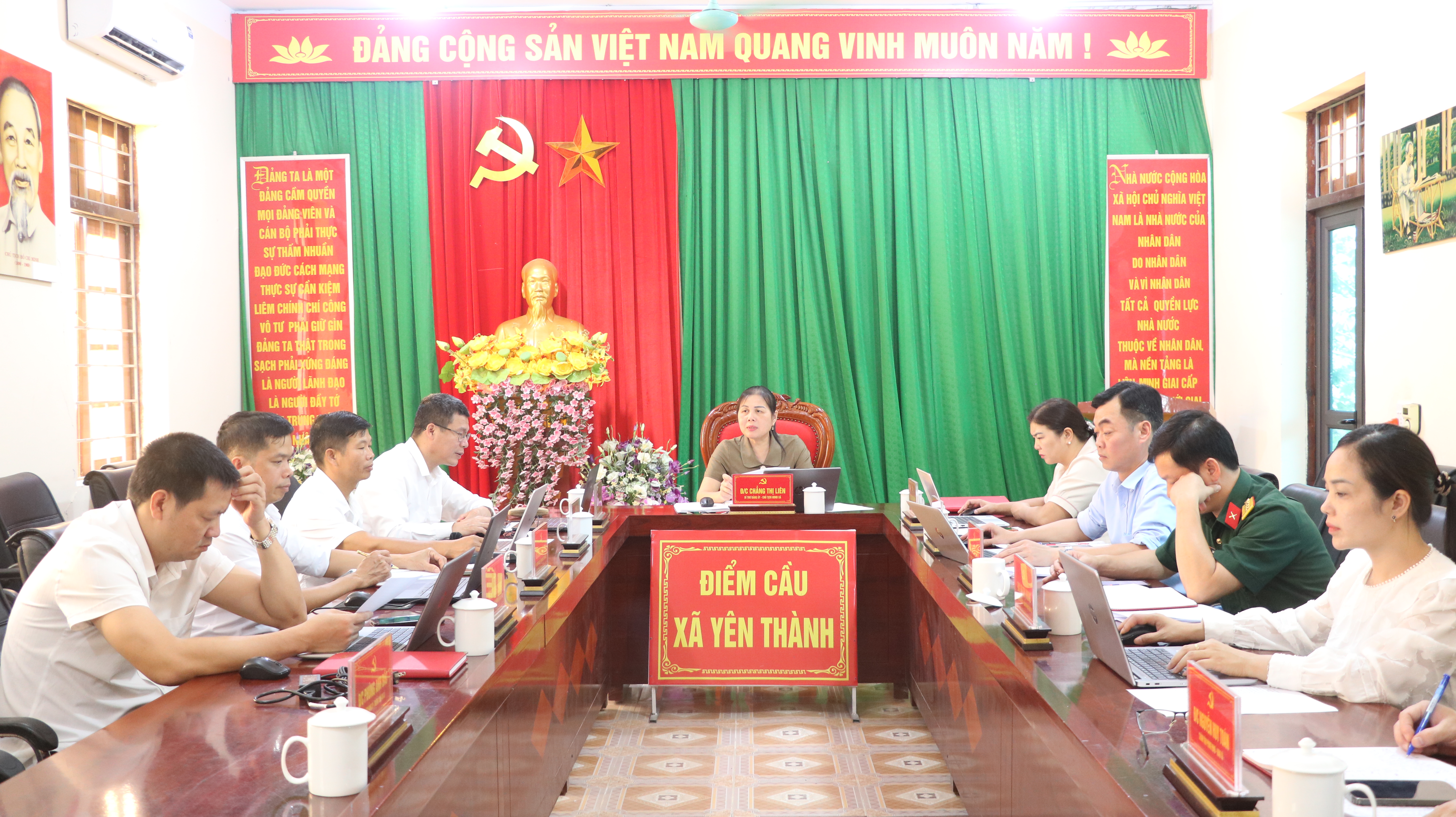 Hội nghị Ban Thường vụ Đảng ủy xã Yên Thành (chuyên đề) về công tác cán bộ