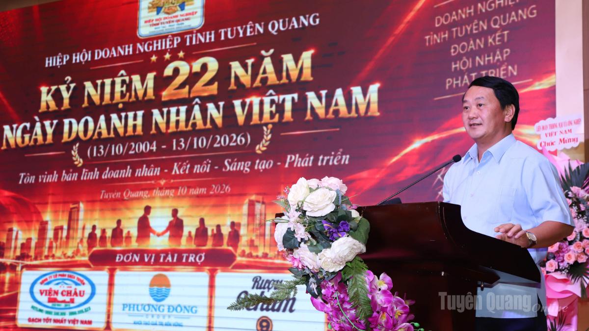 Thư chúc mừng của Bí thư Tỉnh ủy nhân ngày Doanh nhân Việt Nam 13/10