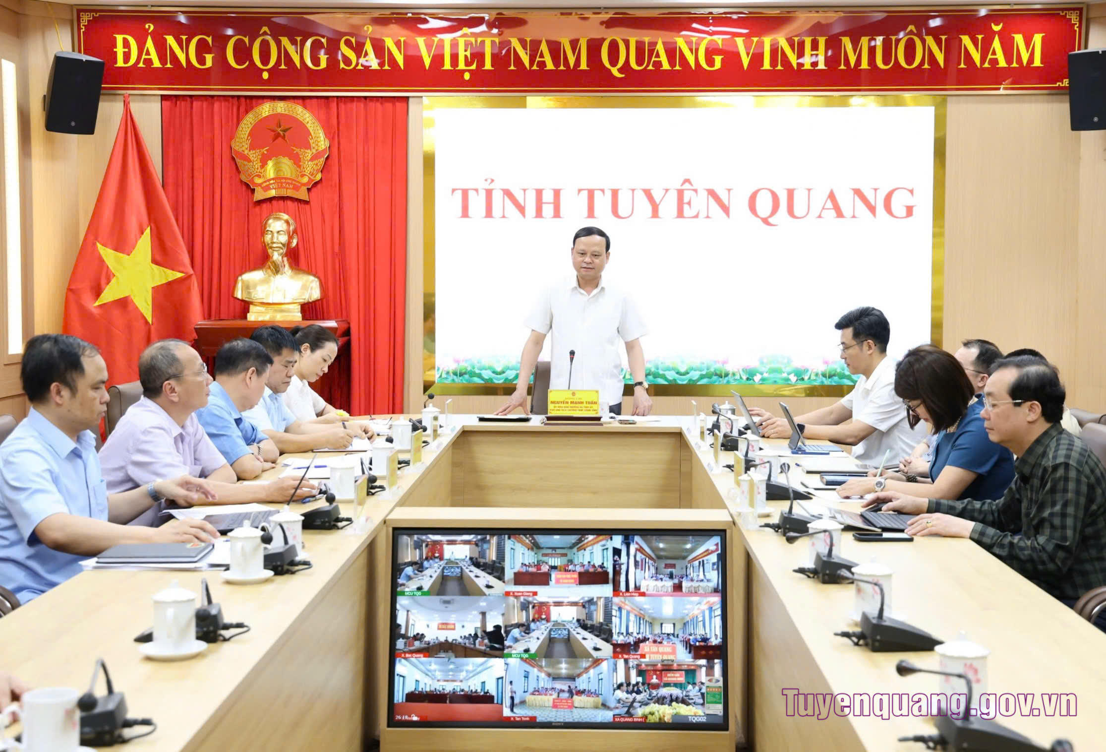 Phó Chủ tịch Thường trực UBND tỉnh Nguyễn Mạnh Tuấn làm việc với các xã cụm III về định hướng phát triển giai đoạn 2026–2030