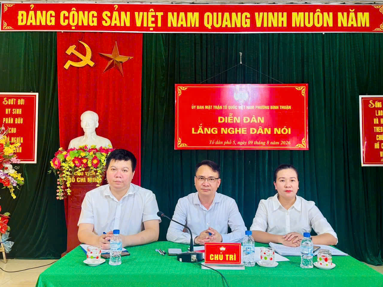 MTTQ VIỆT NAM PHƯỜNG BÌNH THUẬN TỔ CHỨC DIỄN ĐÀN “LẮNG NGHE DÂN NÓI” TẠI TỔ DÂN PHỐ 5