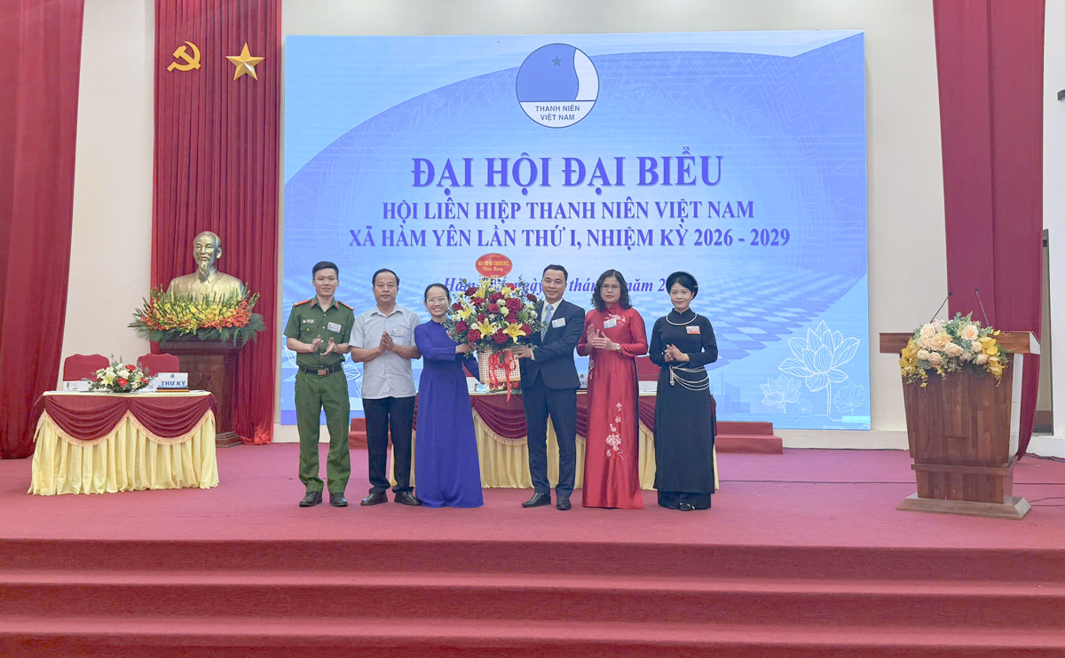 Đại hội đại biểu Hội Liên hiệp Thanh niên Việt Nam xã Hàm Yên lần thứ I, nhiệm kỳ 2026–2029 đã được tổ chức thành công tốt đẹp