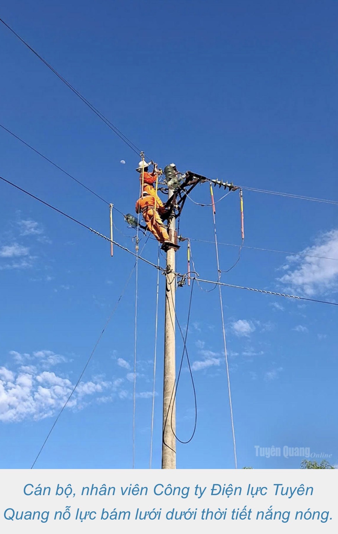 Công ty Điện lực Tuyên Quang tăng cường tuyên truyền tiết kiệm điện và xử lý h óa đơn tiền điện tăng cao mùa nắng nóng